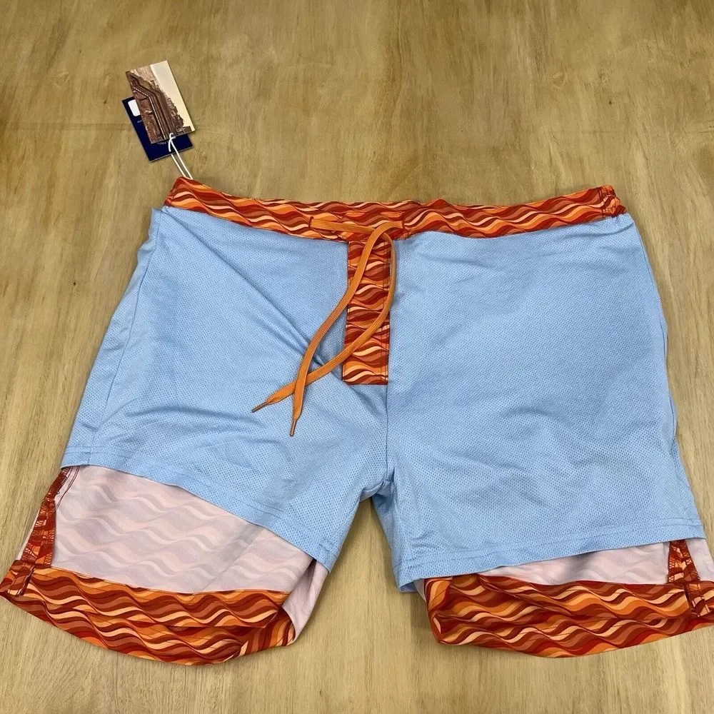 Fair Harbor  Sextant Trunk‎ Swim Lined Shorts Mens 38x5 Polyester Stretch